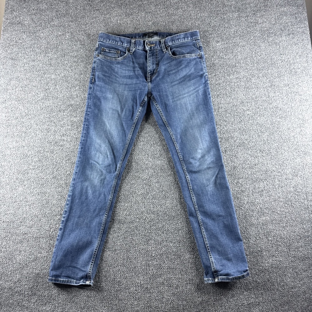 Banana Republic Jeans Mens 30x30 Blue Slim Techmotion Stretch Denim Cotton Blend
